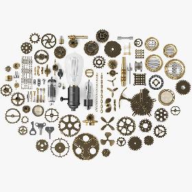 88 Steampunk Parts model